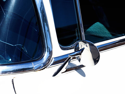 Vintage car sideview mirror