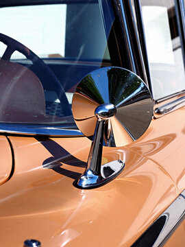 Vintage car sideview mirror
