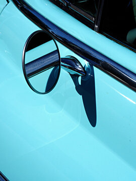 Vintage car sideview mirror