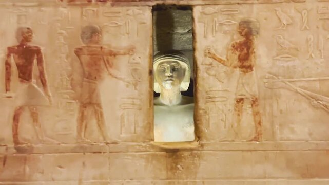 The Ti Mastaba, one of the tombs of the Old Kingdom nobility in the Saqqara necropolis, Egypt