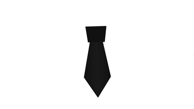 Simple Geometric Tie Icon Collection in Various Shades.