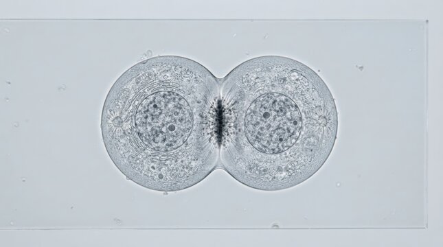 Cell membrane pinching inward