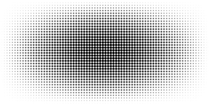 Grunge halftone gradient background. Faded grit noise texture. White and black sand wallpaper. Retro pixelated backdrop. Anime or manga style comic overlay. Vector graphic design textured template