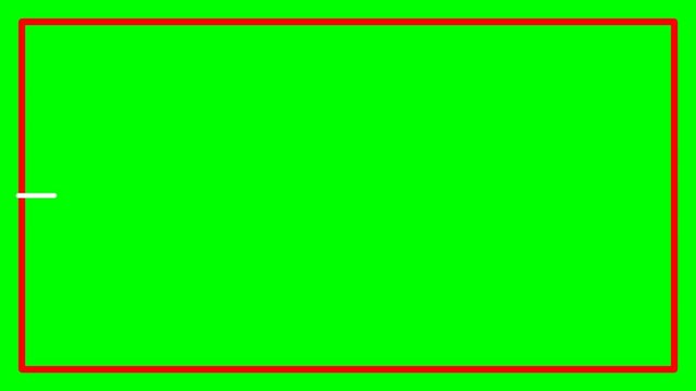 A simple green screen rectangle with a thin white line on the left edge, perfect for compositing.