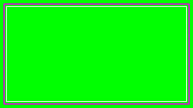 Blank bright green rectangular background with a subtle grey border for design purposes.