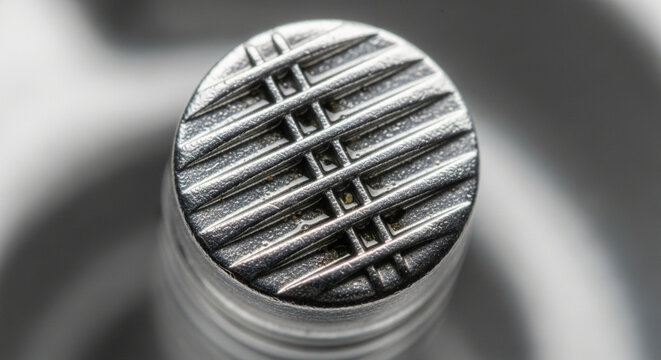 Close-up of textured metal surface, industrial close-up detail, macro photography