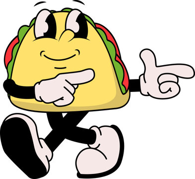 Fast Food Sandwich Character Illustration