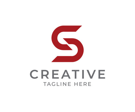 Modern minimalist letter S logo design, geometric shapes and negative space, clean flat vector branding concept, professional scalable monogram identity, corporate business logo, technology branding 