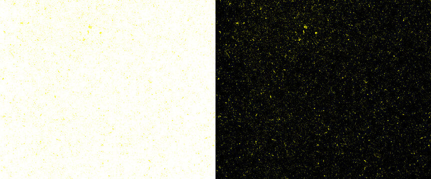 Minimalist split screen background with cream white and black textured surfaces, dual tone abstract composition, grainy paper and stone texture