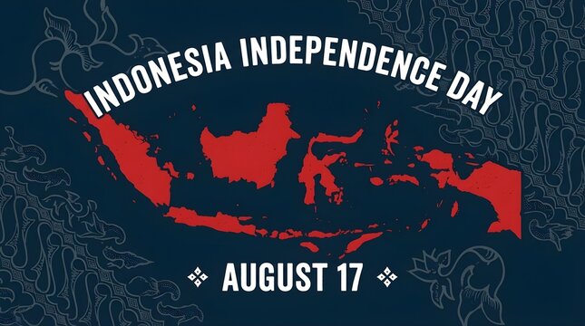 Indonesia Independence Day map graphic for August 17.