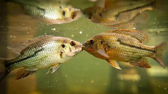 Underwater Fish Interaction in Natural Habitat