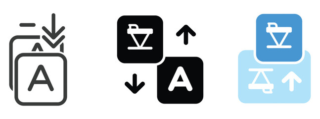 Translation icon thin line illustration featuring multilingual language converter symbol for apps, websites, and user interface design © Rakib001