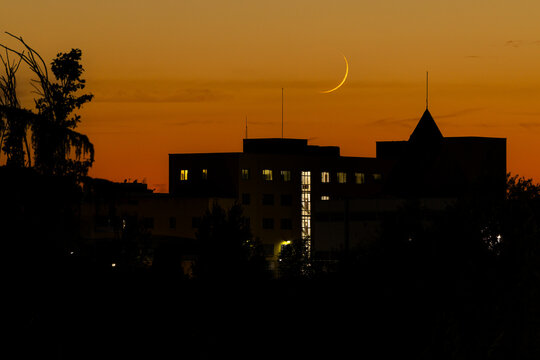 Sunset in the Carabanchel district of Madrid