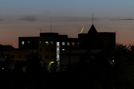 Sunset in the Carabanchel district of Madrid
