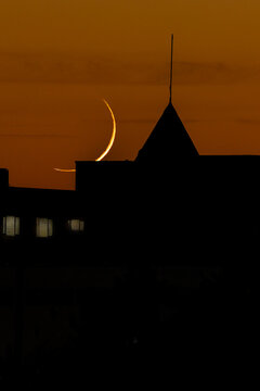 Sunset in the Carabanchel district of Madrid