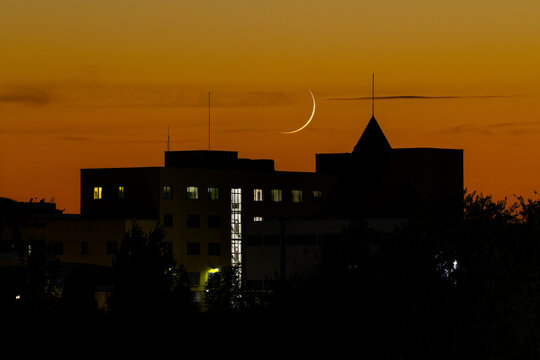 Sunset in the Carabanchel district of Madrid
