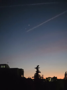 Sunset in the Carabanchel district of Madrid