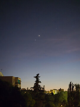 Sunset in the Carabanchel district of Madrid