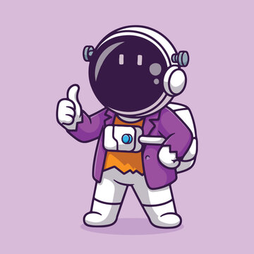 astronaut, dabbing, cartoon, purple, space, mascot, dance, dab pose, illustration, character,