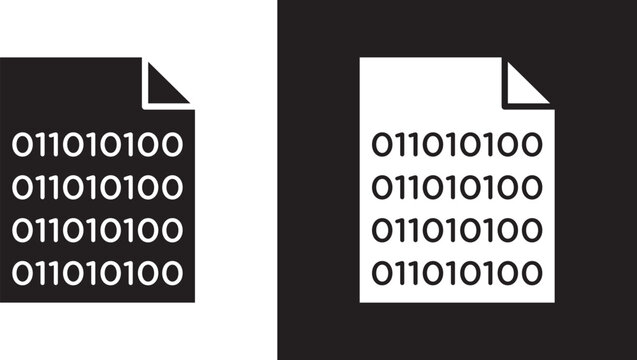 Binary code icon
