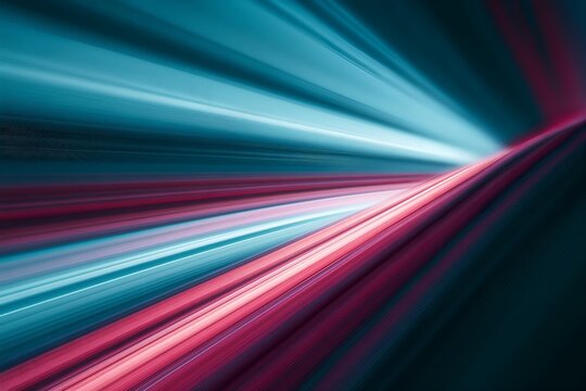 Dynamic abstract background with blue and pink light trails
