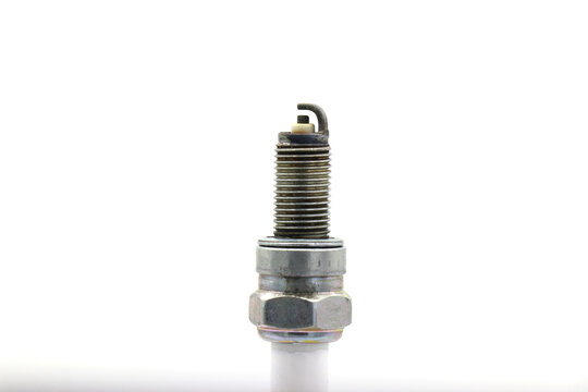 Spark plug for a 4 stroke engine on a white background.