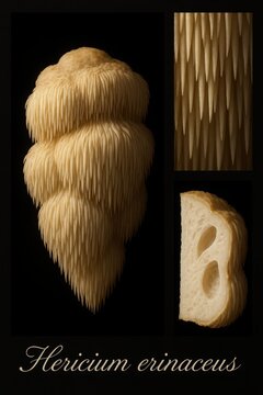 Dense downward-hanging spines and irregular sponge-like interior recorded across three views