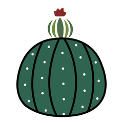 cactus with cute and colorful style © syania