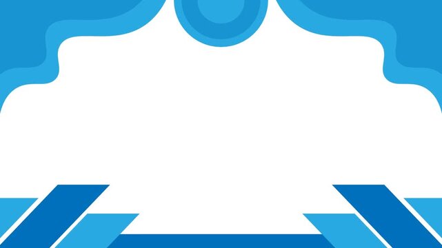 Creative Presentation Background Design with Blue Geometric Shapes and Lines
