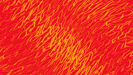 Fototapeta premium Abstract Red abstract background with yellow lines.