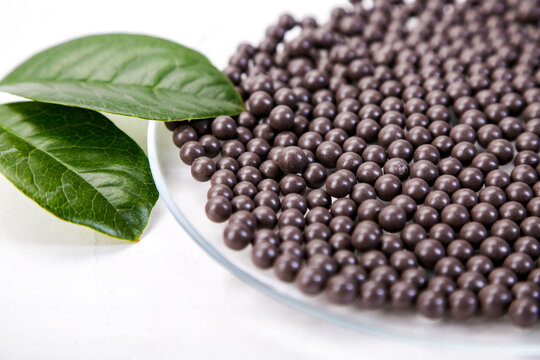 Black water filter beads