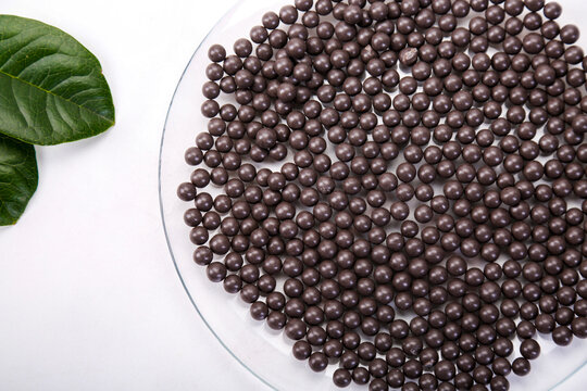 Black water filter beads