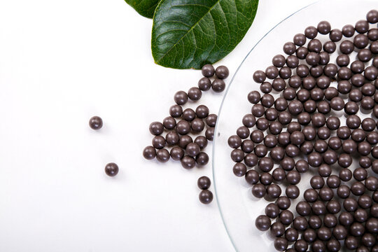 Black water filter beads
