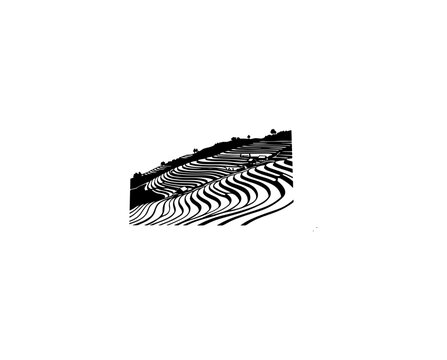 Abstract Terrain and Contour Lines Vector Art
