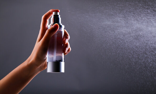 Spray water with a spray bottle