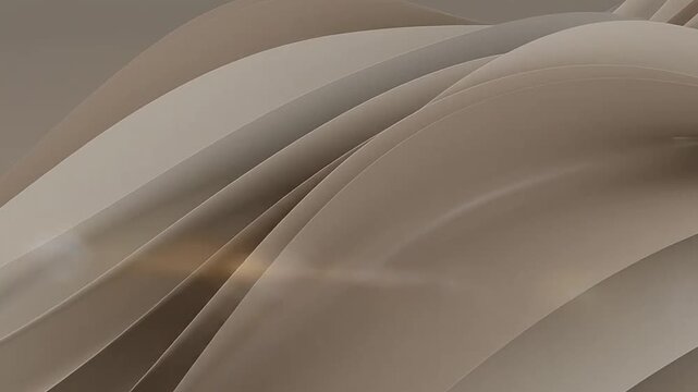 Rippled beige and tan fabric wave texture.