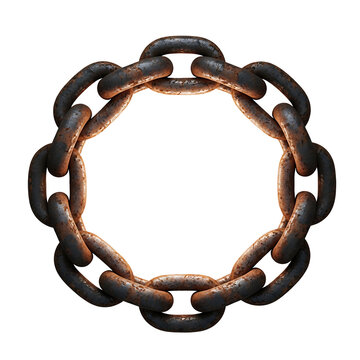 old rusty chain