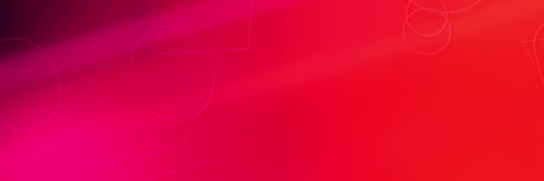 Crimson red and magenta animated website banner background with subtle outlined shapes in seamless loop.