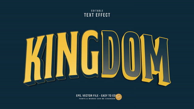 Vintage Kingdom Editable Text Effect