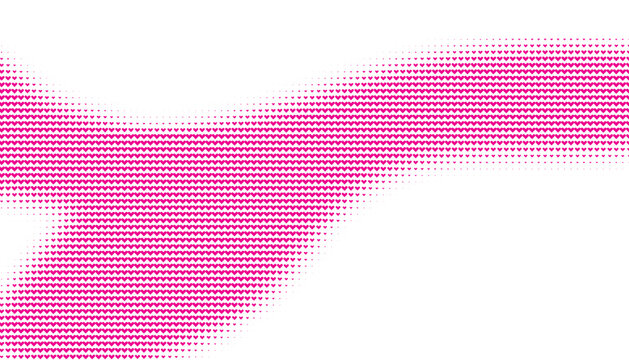 Monochrome halftone dotted illustration, abstract dynamic wave, ribbon pattern. Curved line with halftone effect, flud design. Vector minimalist background. Overlay template. Vector