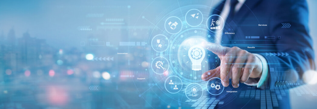 Community manager. Digital media strategist touching Social Network virtual screen to monitor audience engagement metrics, track trending hashtags, and manage worldwide online platforms.