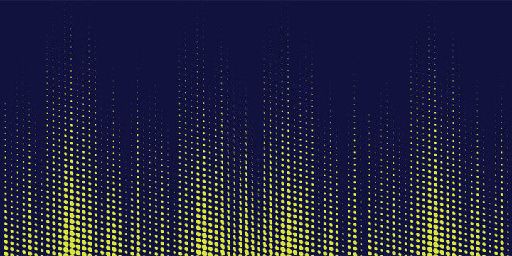 Yellow and blue backdrop with dot halftone pattern element. Abstract brush grunge background. retro comic concept for your graphic design, banner or poster