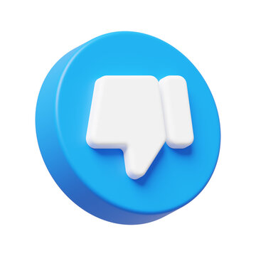 Dislike Thumbs Down Icon 3D