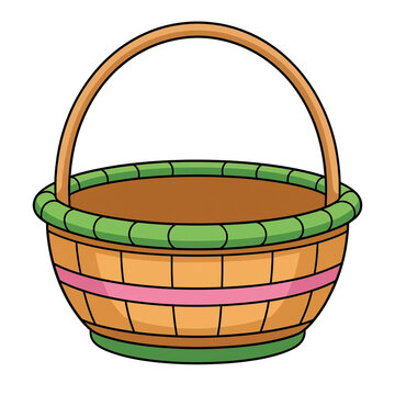 empty basket illustration 