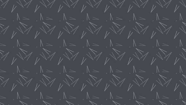 Gray japanese matsuba pine needles pattern scrolling, traditional seamless loop background