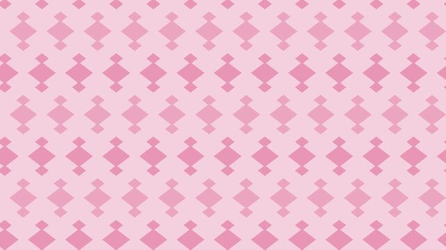 Pink japanese matsukawabishi stepped diamond pattern scrolling, traditional seamless loop background
