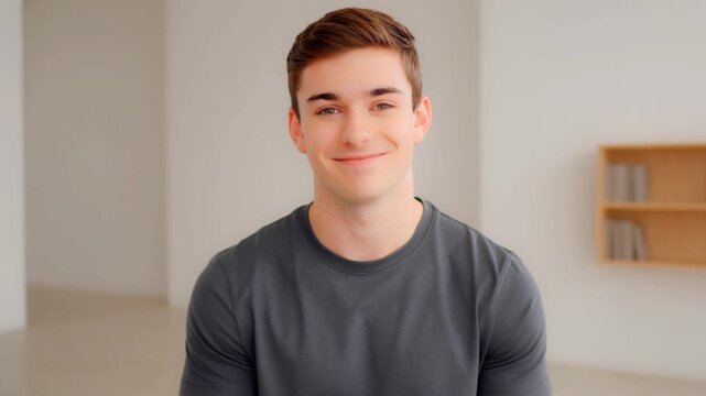 portrait of a young man smiling 