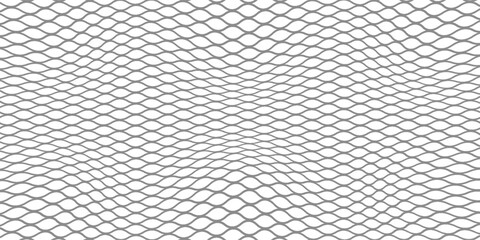 Fishing or soccer net. Repeated hexagon pattern. Black wired mesh texture isolated on white background. Metallic or fabric fence, cage or lattice structure. Vector graphic Illustration. © Mohammad