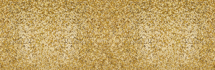 Obraz premium Sparkling gold glitter texture banner background for holiday design
