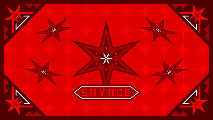 Savage vectorial wallpaper - illustration © Andrei